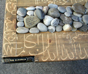 Many Stones for Palestine - installation by Gita Hashemi