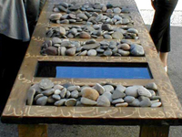 Many Stones for Palestine - installation by Gita Hashemi